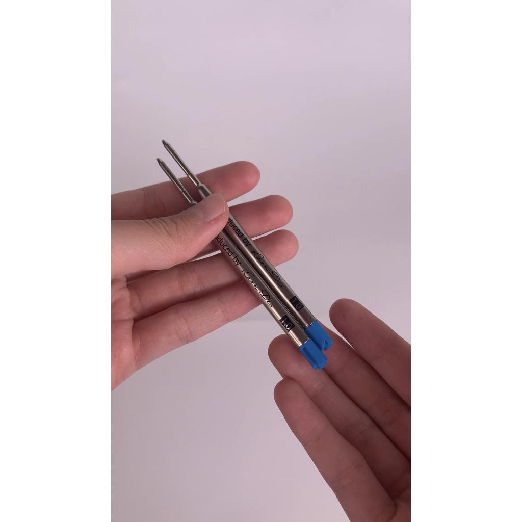 Ruột Bút Bi Mực Parker Ballpoint Pen Refills Made By Leon Dio - Mực Xanh, 1 ống