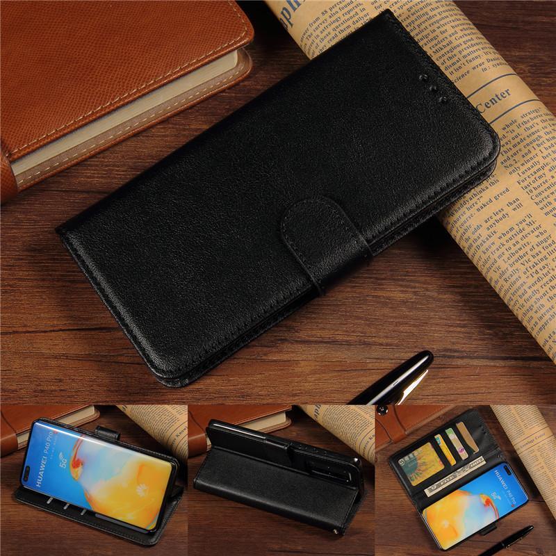 Bao da điện thoại kiểu ví ba ngăn đựng thẻ và khung ảnh cho Samsung Note 8 9 10 Pro Plus Lite Note20 Ultra