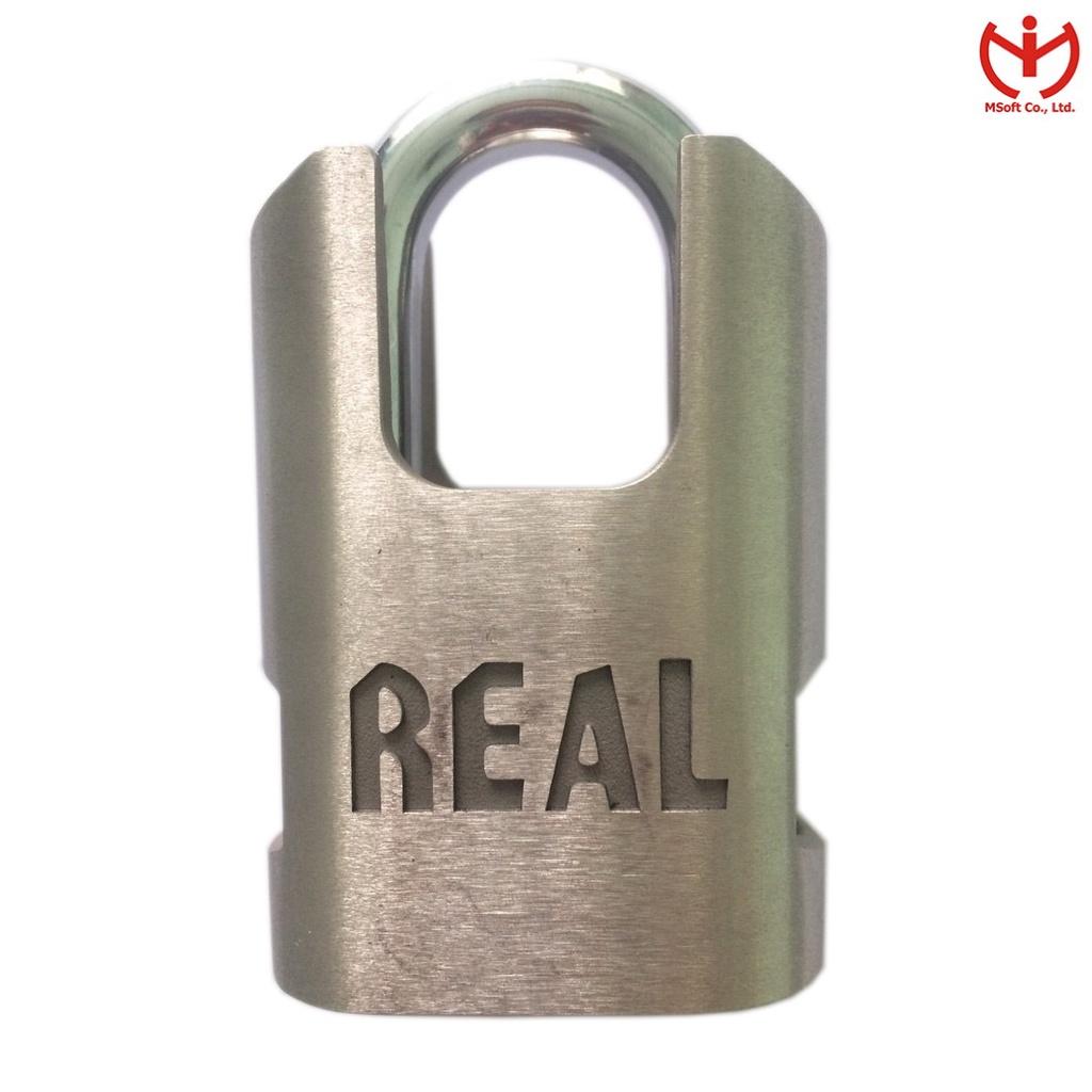 Ổ khóa chống cắt REAL SAC 60 - 70 thân kẽm bọc inox 4 chìa vuông - MSOFT