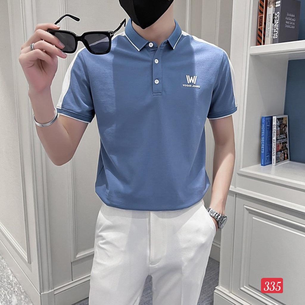 Áo polo nam có cổ tay ngắn vải thun cotton cá sấu cao cấp mềm mịn mặc mát chống nhăn mẫu đẹp 2023 - TCS335