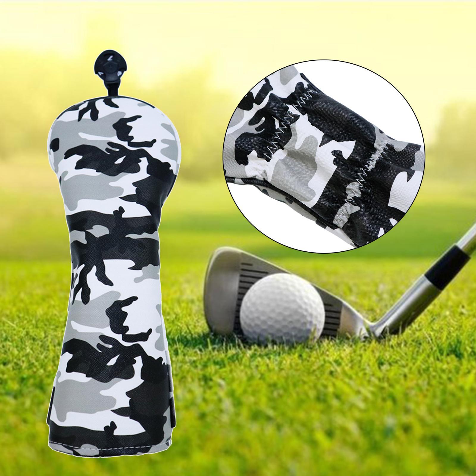 Golf Head Covers Driver Fairway Wood Hybrid Cover with Number Tag