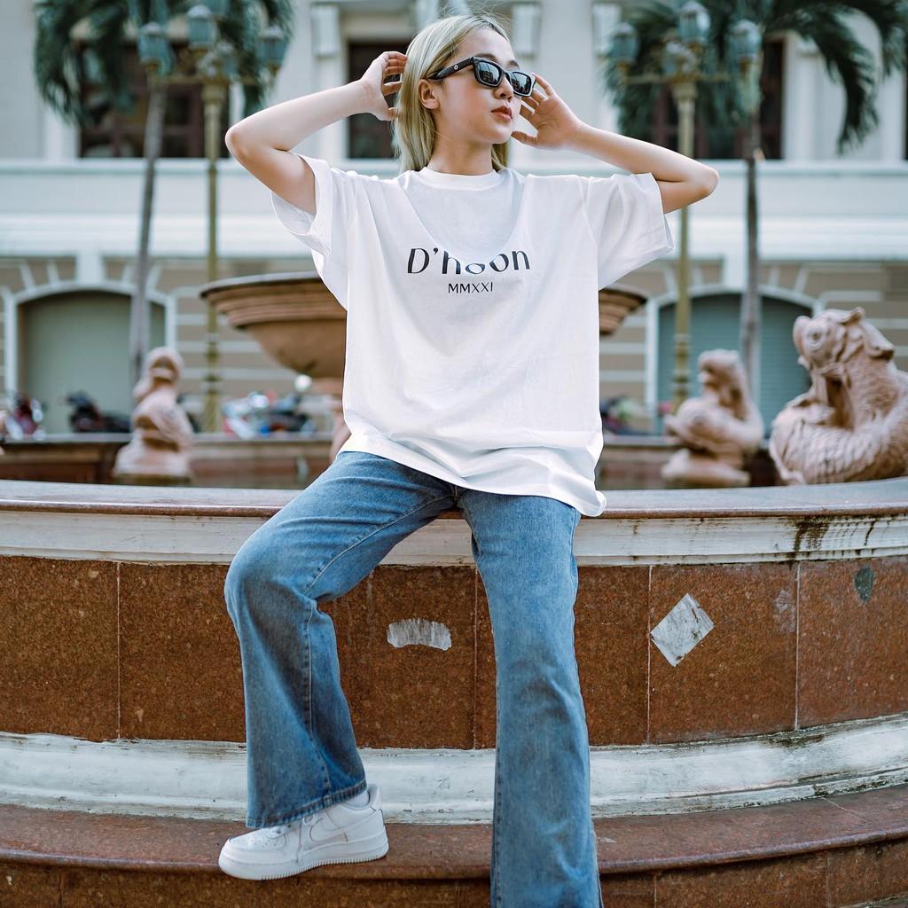 Áo Thun Nam Nữ Tay Lỡ Form rộng DHoon DCT Unisex phong cách Hàn Quốc TN537 Haley - Beshine Store