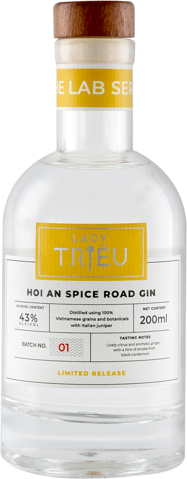 Hình ảnh Rượu Lady Triệu Hoi An Spice Road Gin 43% 1x200ml