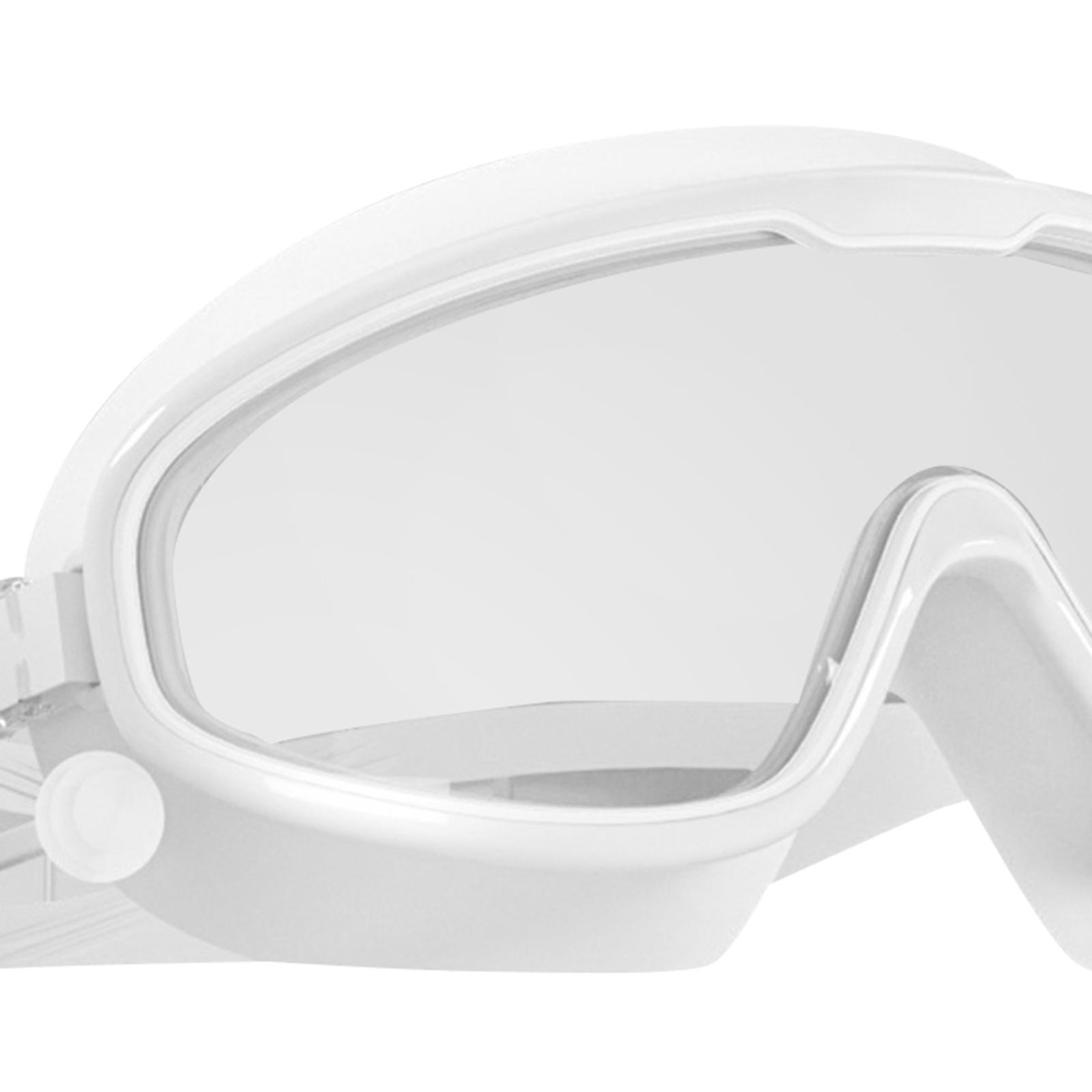 Swimming Goggles Swim Glasses Large Frame Diving Glasses with Earplugs