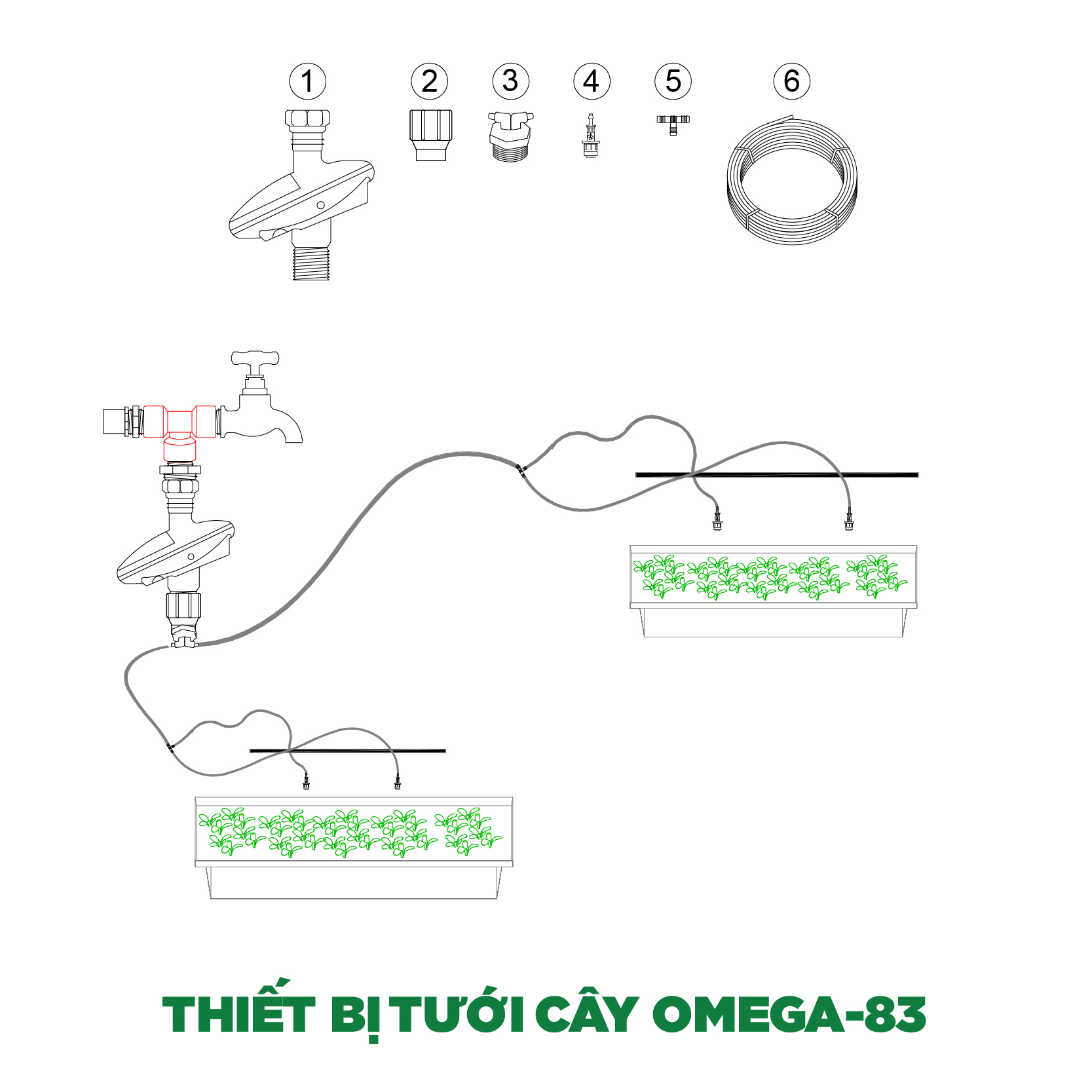 Thiết bị tưới cây OMEGA-83