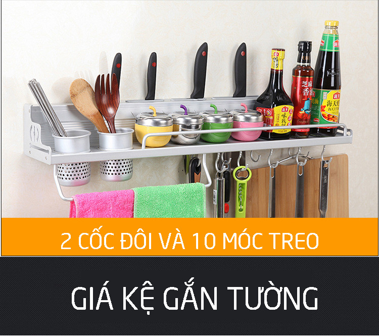 Kệ Đựng Gia Vị Nhà Bếp Tiện Lợi, Giá Treo Dụng Cụ Nhà Bếp Gắn Tường, Kệ Đựng Đồ Nhà Tắm Đa Năng, Tiện Dụng, Không Cần Khoan – MH3112