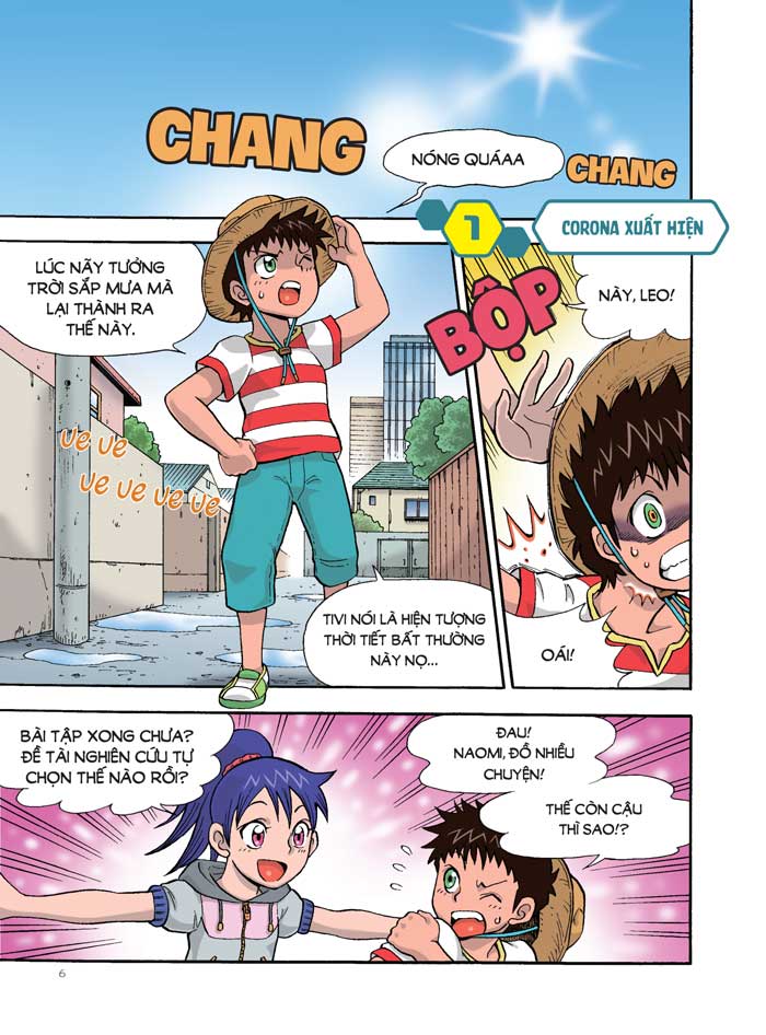 Sách tranh manga Nhiệm vụ khoa học kỳ bí tập 6: Coi chừng! Quái vật bão đến rồi!