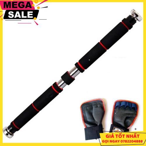 Xà Đơn Treo Tường 60-110Cm + Găng Tay Tập Tạ - Giao Hàng Toàn Quốc