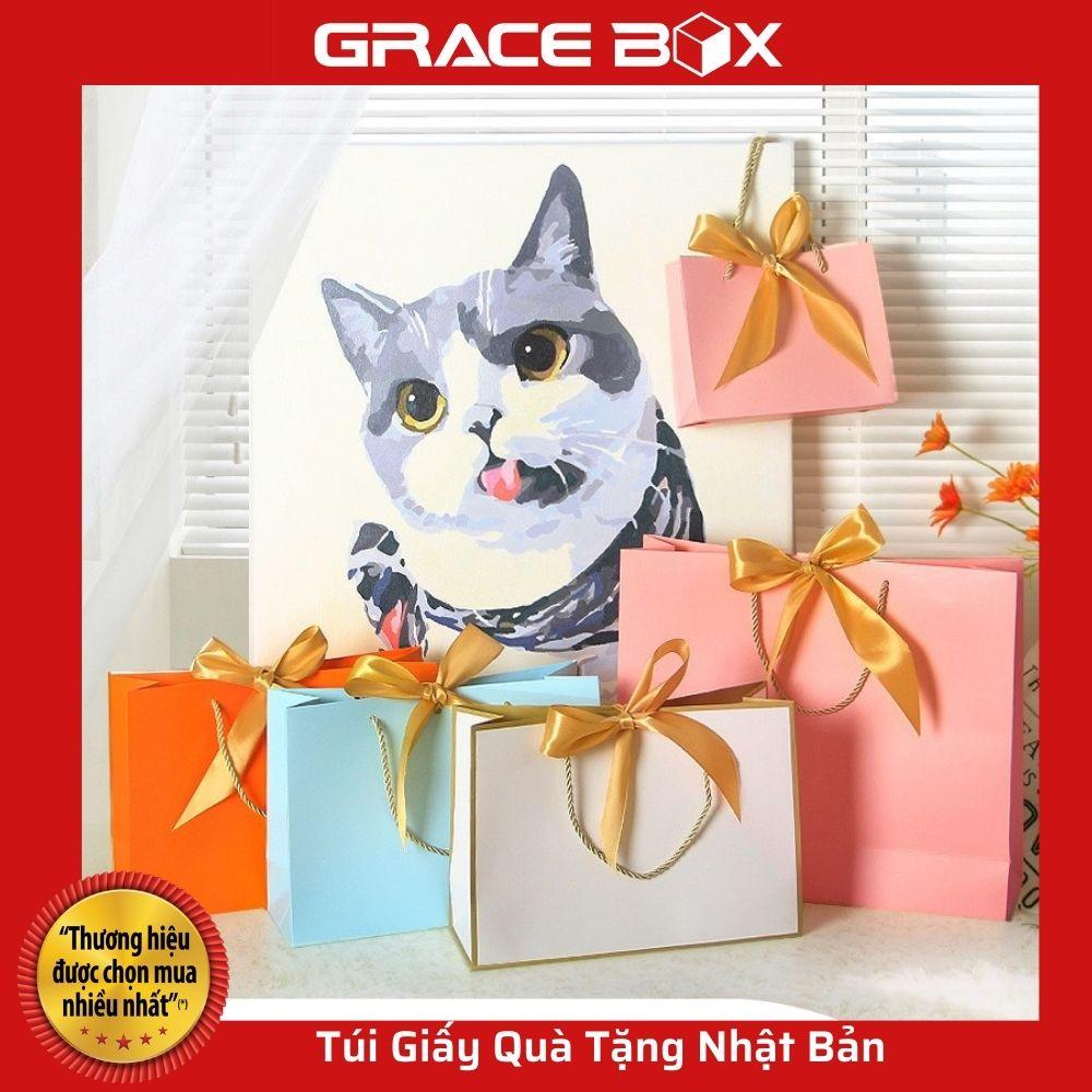 {Siêu Hot} Túi Giấy Qùa Tặng Cao Cấp Có Dây Ruy Băng Xinh Xắn - Siêu Thị Bao Bì Grace Box