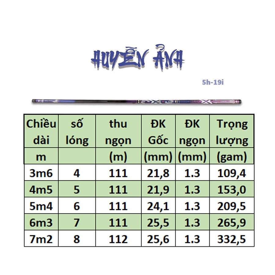 Cần câu tay Huyền Ảnh độ cứng 5H chuyên đánh cảm giác gẩy rô diếc cao cấp tặng kèm quà tặng