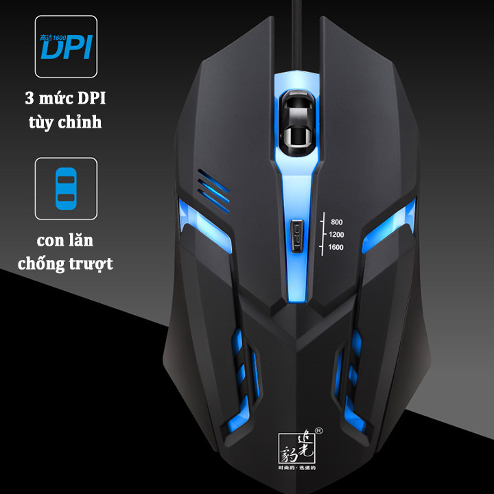 Chuột chuyên dụng cho game thủ quang Led có dây K2