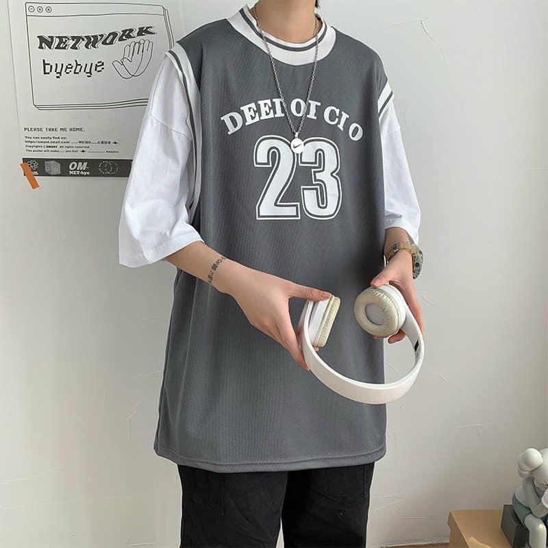 Áo Phông Tay Lỡ Số 23 Unisex Cho Cả Nam Và Nữ; Áo Thun Tay Lỡ Unisex Cả Nam Và Nữ Vải Cotton Đẹp
