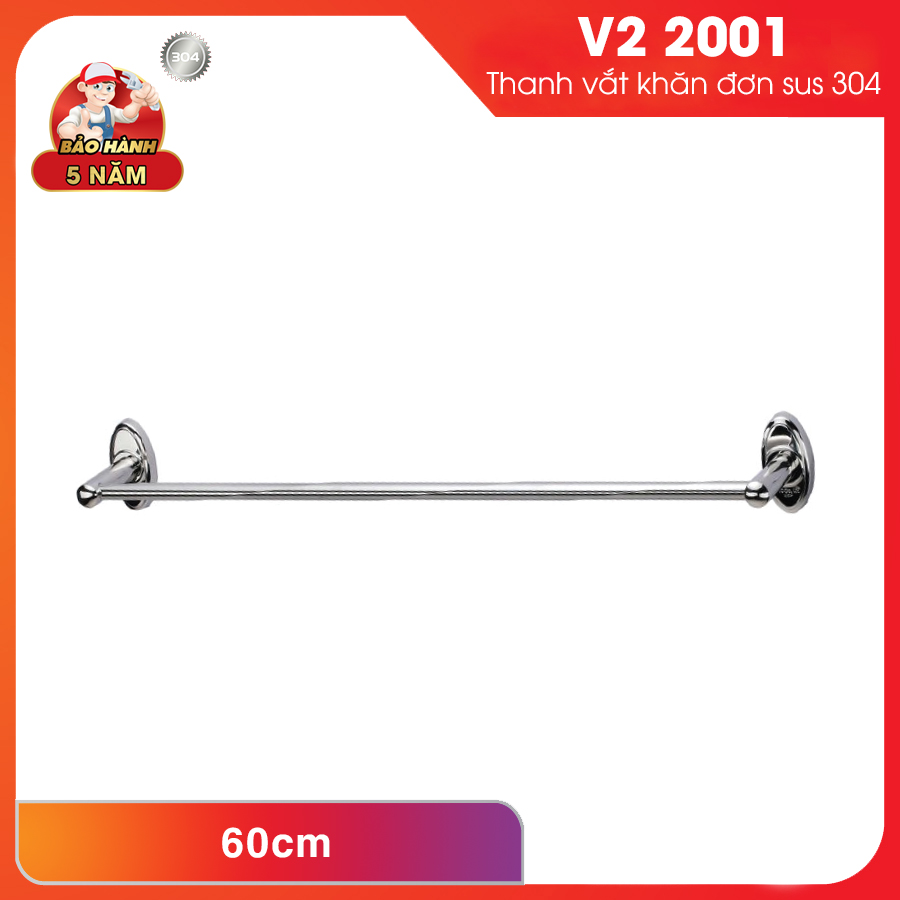 Combo 6 món phụ kiện nhà tắm Inox 304 - Sang trọng bền bỉ VN2C