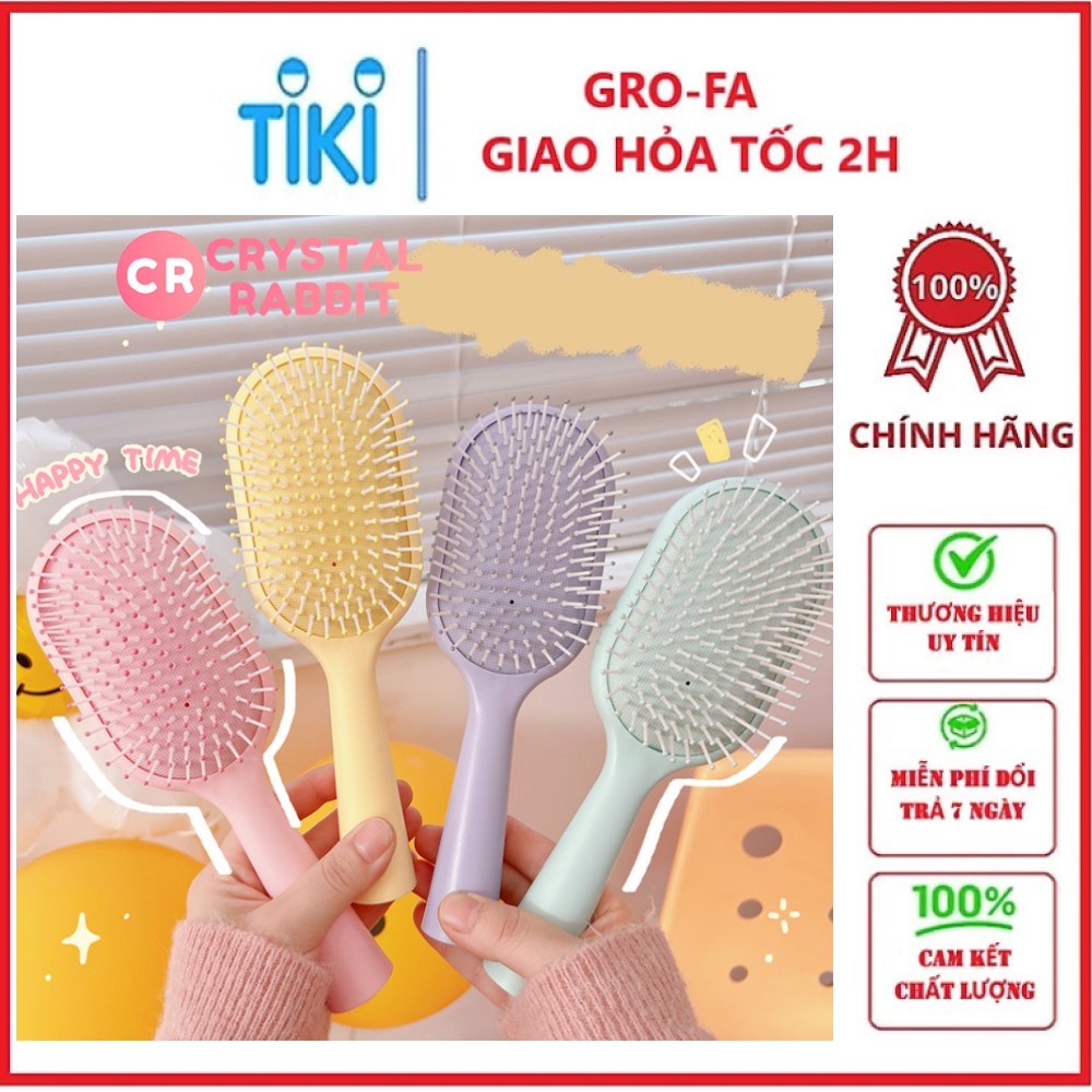 Lược Chải Tóc Gỡ Rối , Lược Chải Tóc Chống Tĩnh Điện Massage Da Đầu - Chính hãng (Giao màu ngẫu nhiên)