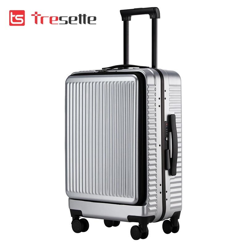 [SIZE 24 INCH] Vali sập du lịch cao cấp nhập khẩu Hàn Quốc Tresette 2908 Có Ngăn Đựng Latop Sang Trọng Cổng Sạc USB
