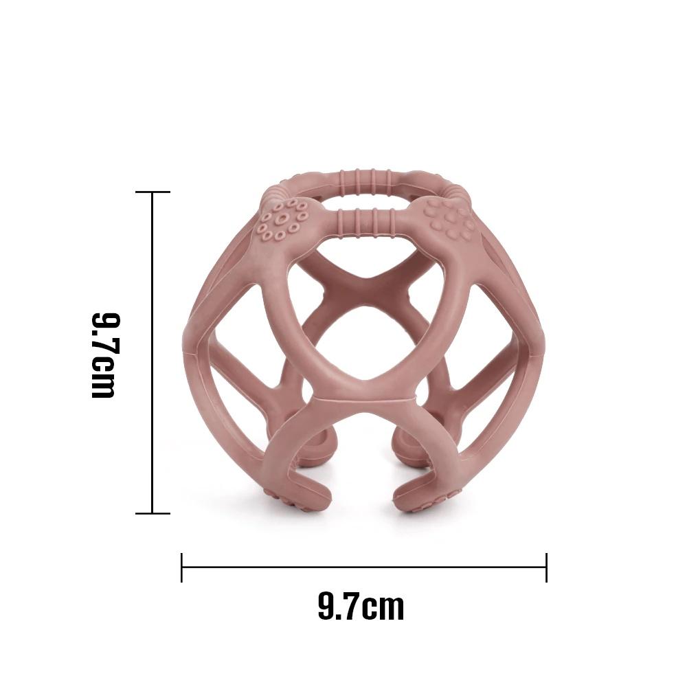 Gặm nướu silicone cho bé hình quả bóng Haakaa. Không chứa BPA, PVC và phthalate. Nhiều màu sắc dễ thương, hỗ trợ bé quá trình mọc răng