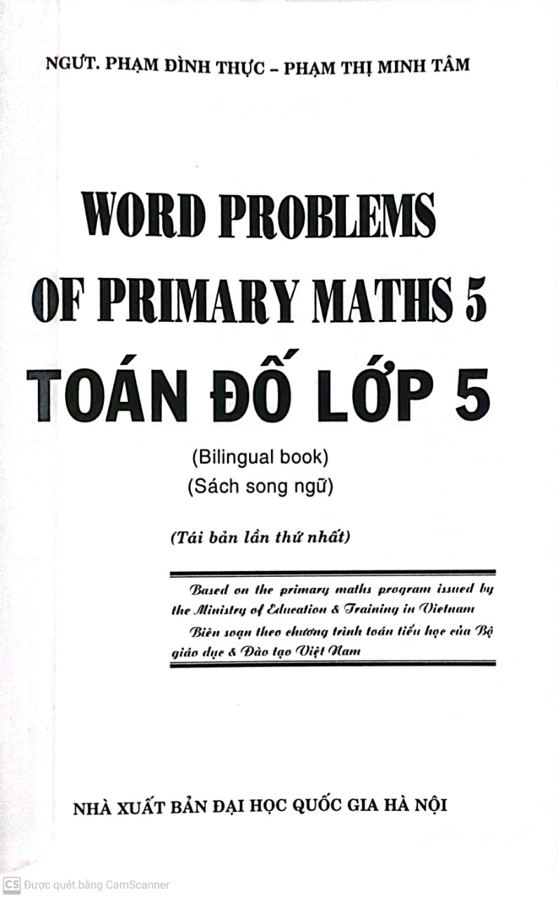 Toán Đố Lớp 5 - Word Problems Primary Maths 5 - tái bản lần thứ nhất