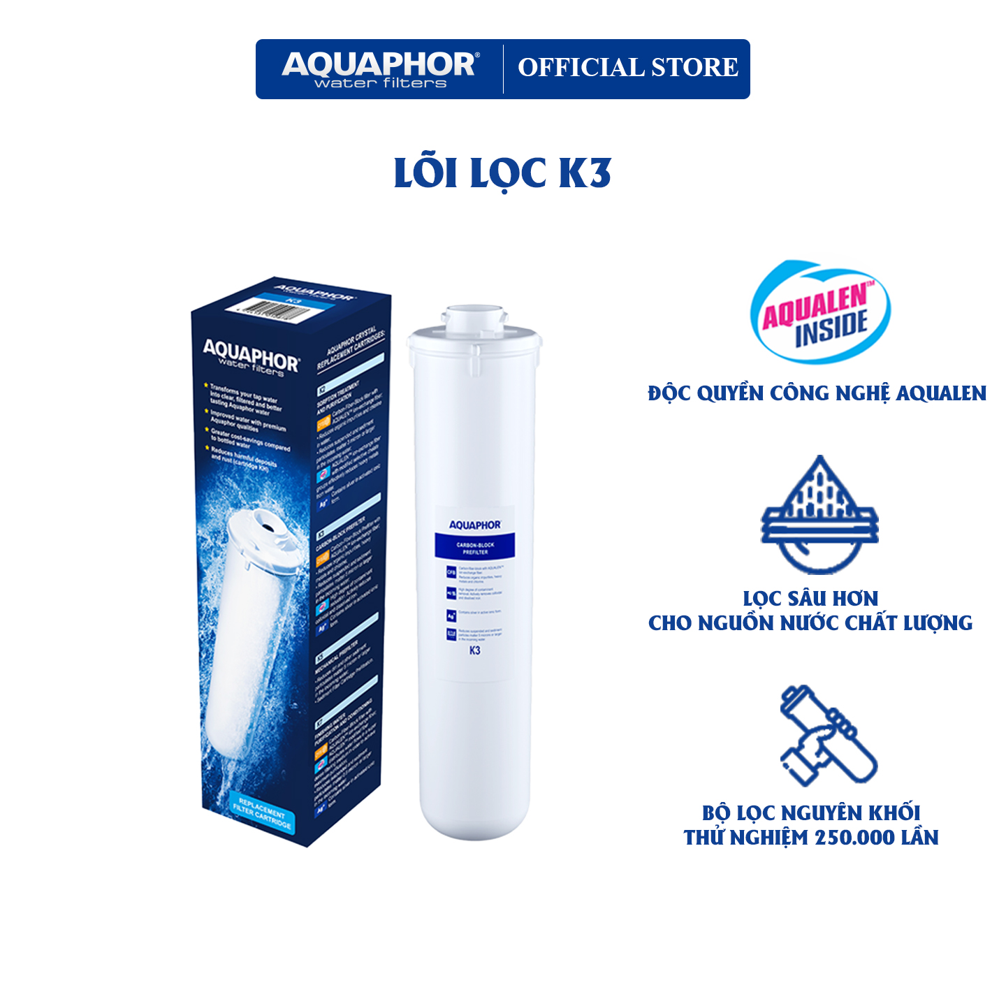 Lõi lọc K3 - Hàng Chính Hãng