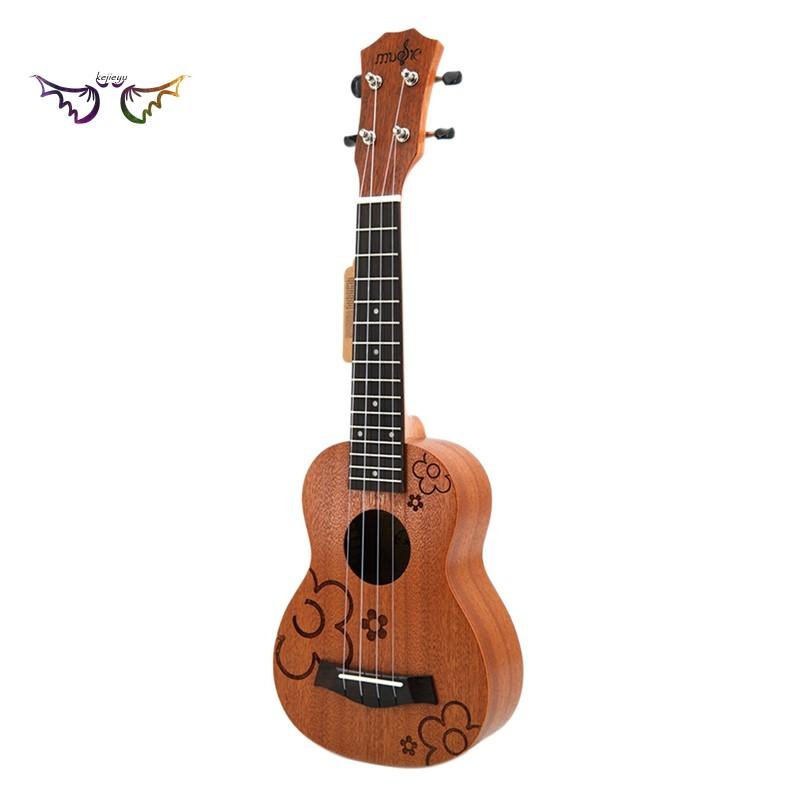 Đàn Ukulele 4 Dây Gỗ 21 Inch Cho Người Mới Bắt Đầu