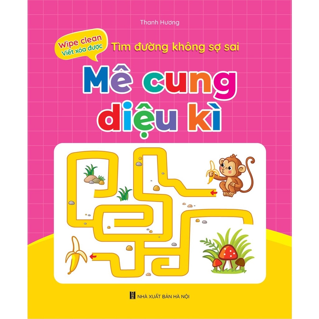 Bộ Vở Viết Xóa Được - Wipe Clean Luyện Viết, Làm Toán Không Sợ Sai ( Bộ 5 Cuốn) - Tặng Kèm 2 Bút