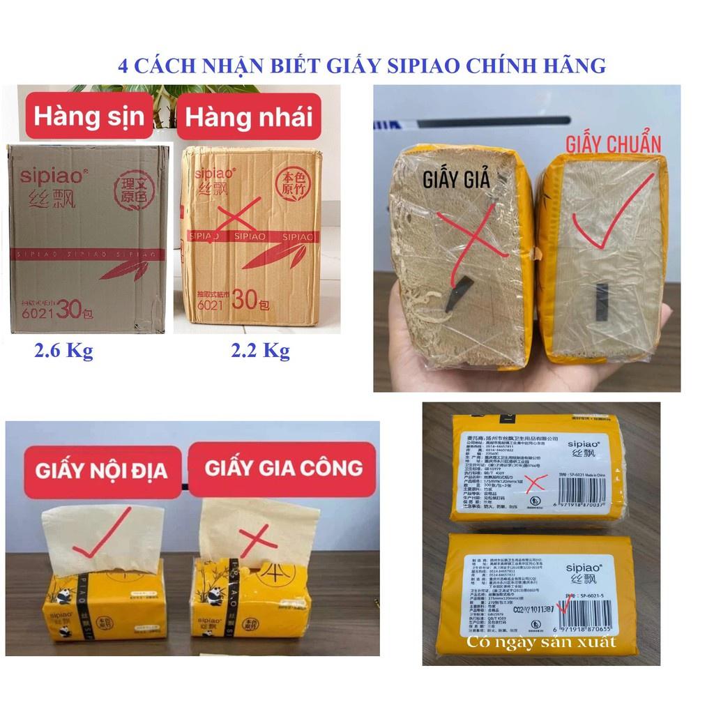 THÙNG 30 GÓI GIẤY ĂN GẤU TRÚC SIPIAO CHÍNH HÃNG CHUẨN NỘI ĐỊA TRUNG