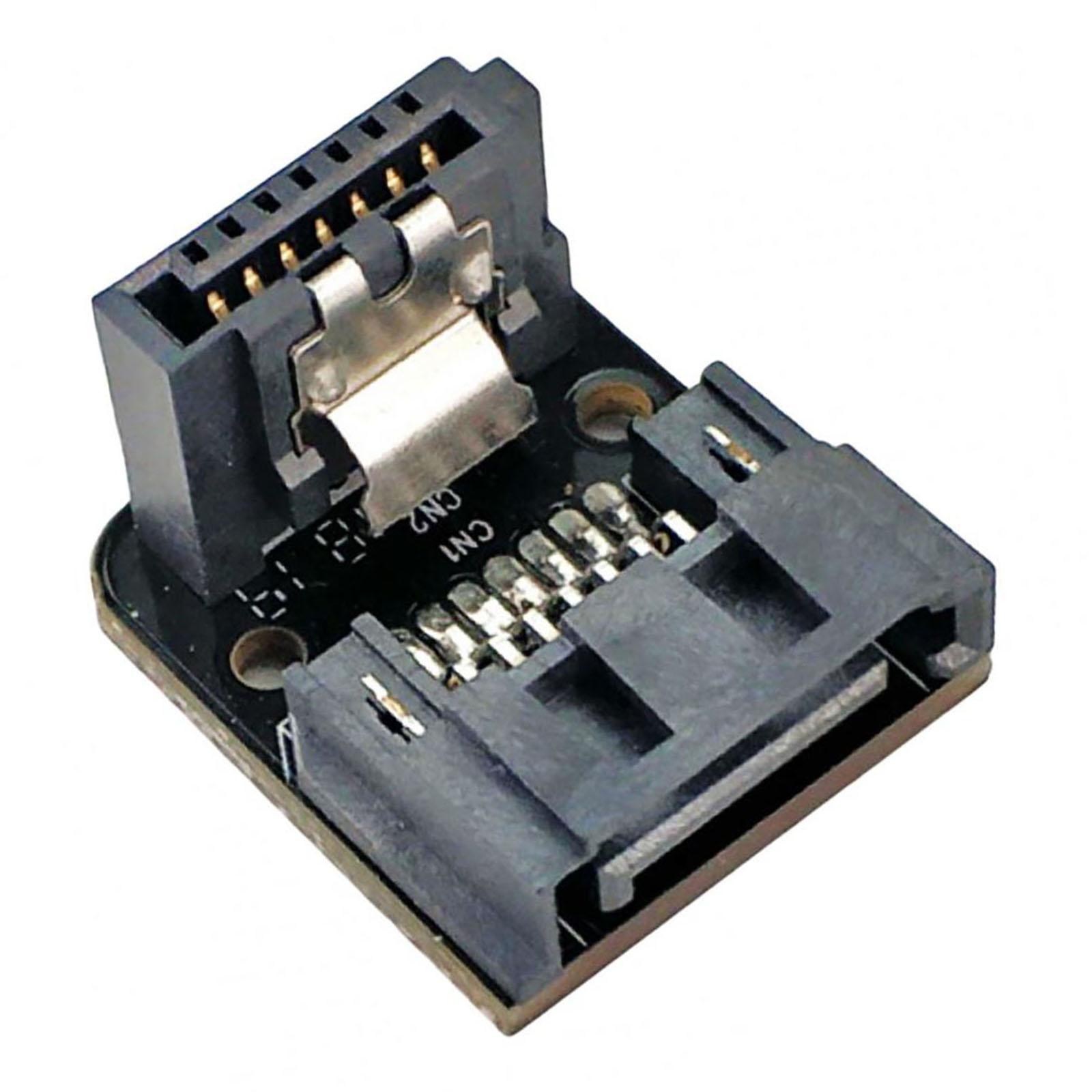7Pin Female to Male Adapter Connector Durable 90 Degree Converter for SSD HDD