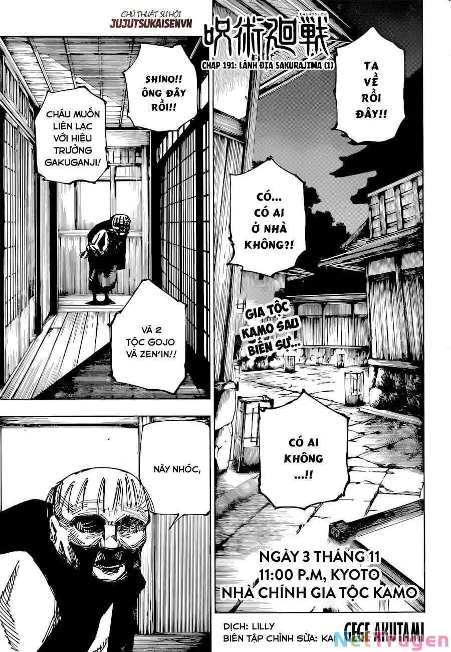 jujutsu kaisen - chú thuật hồi chiến chapter 191 1