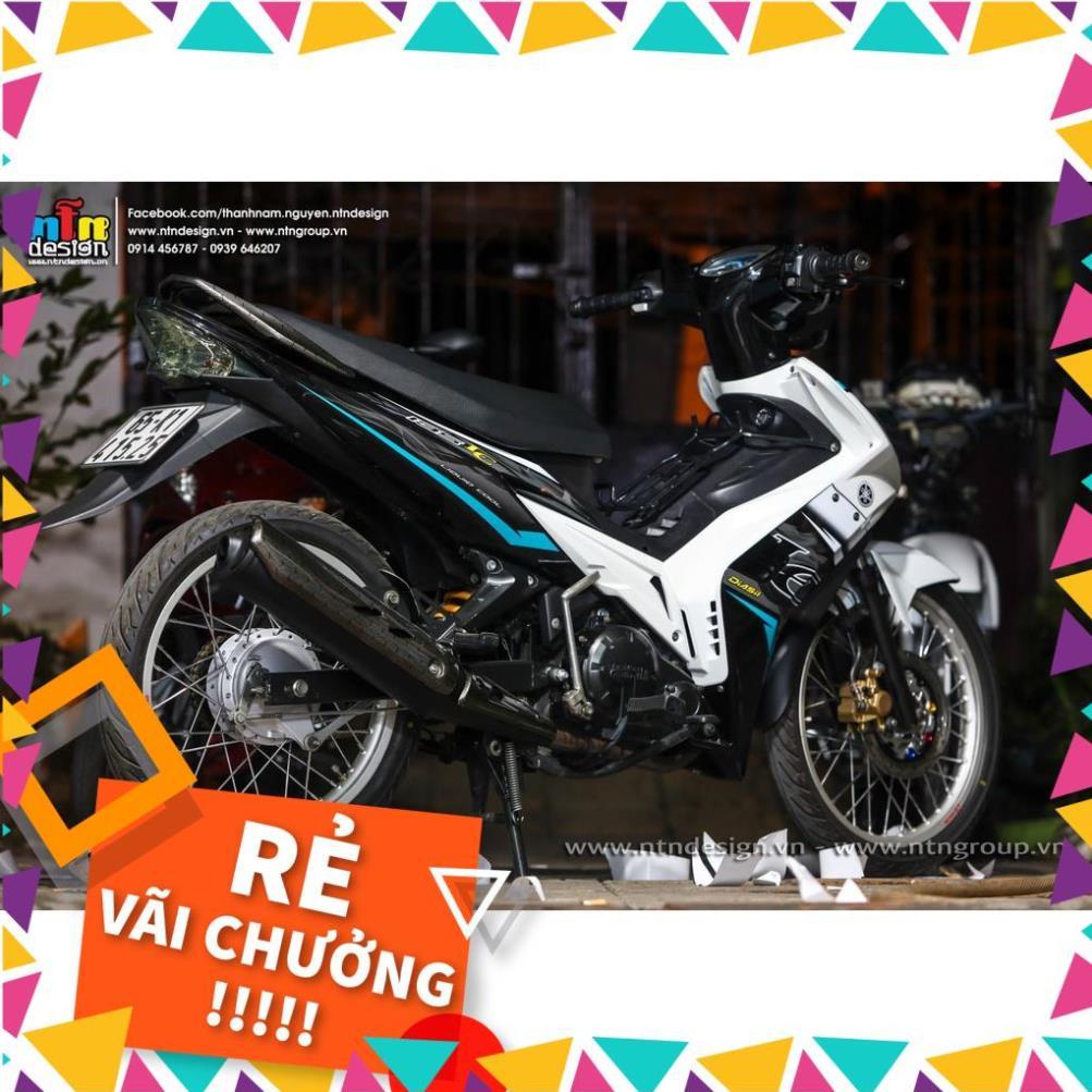 Tem Rời Exciter 2009 Mẫu Xanh Trắng Đen Chữ LC 135