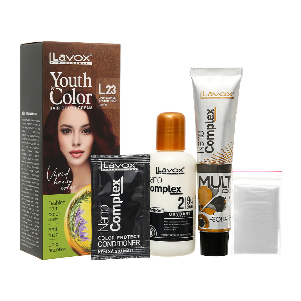 Kem nhuộm màu tóc cao cấp Lavox Youth&Color L23
