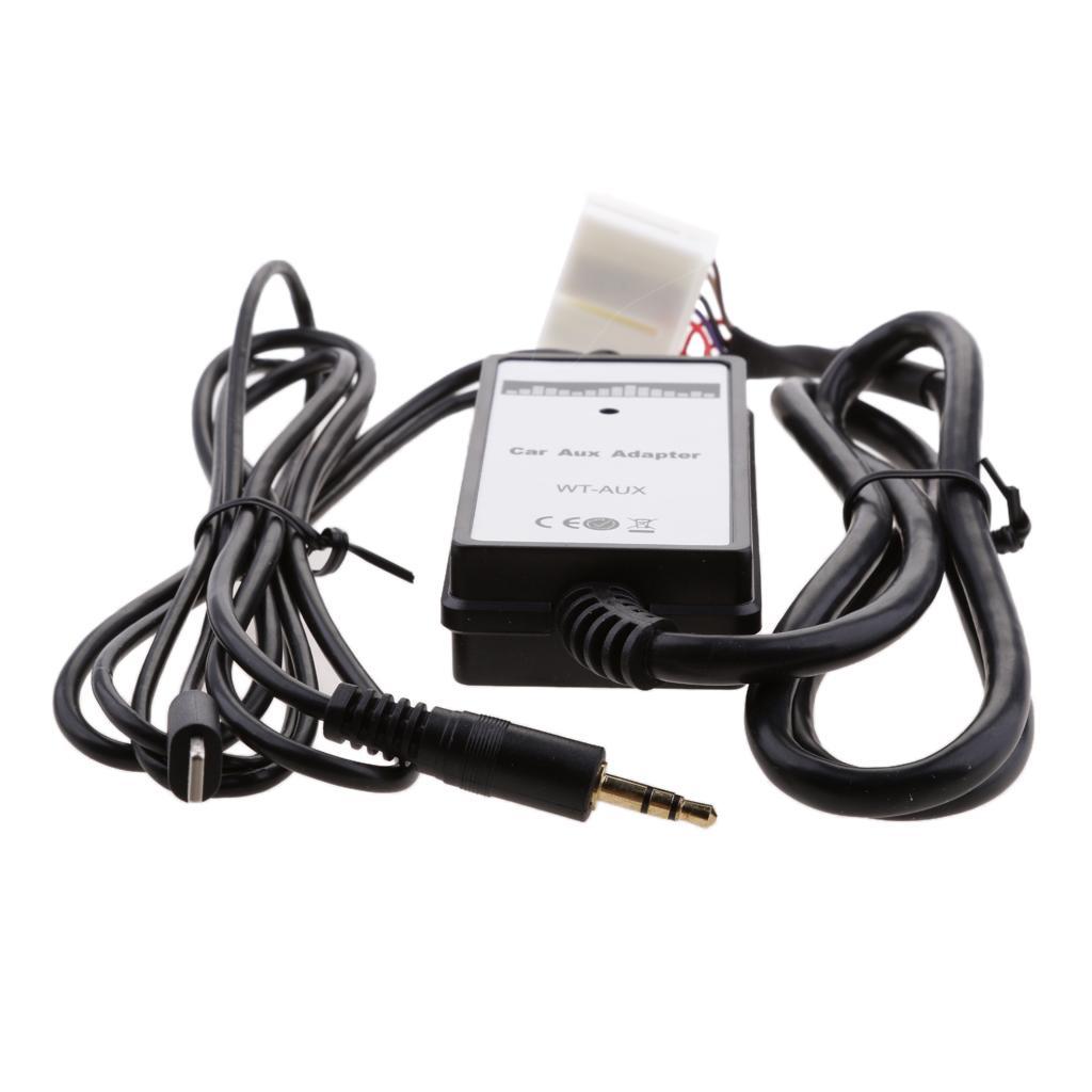 Car Audio 3.5mm Aux-in MP3 Player Interface Adapter for Honda
