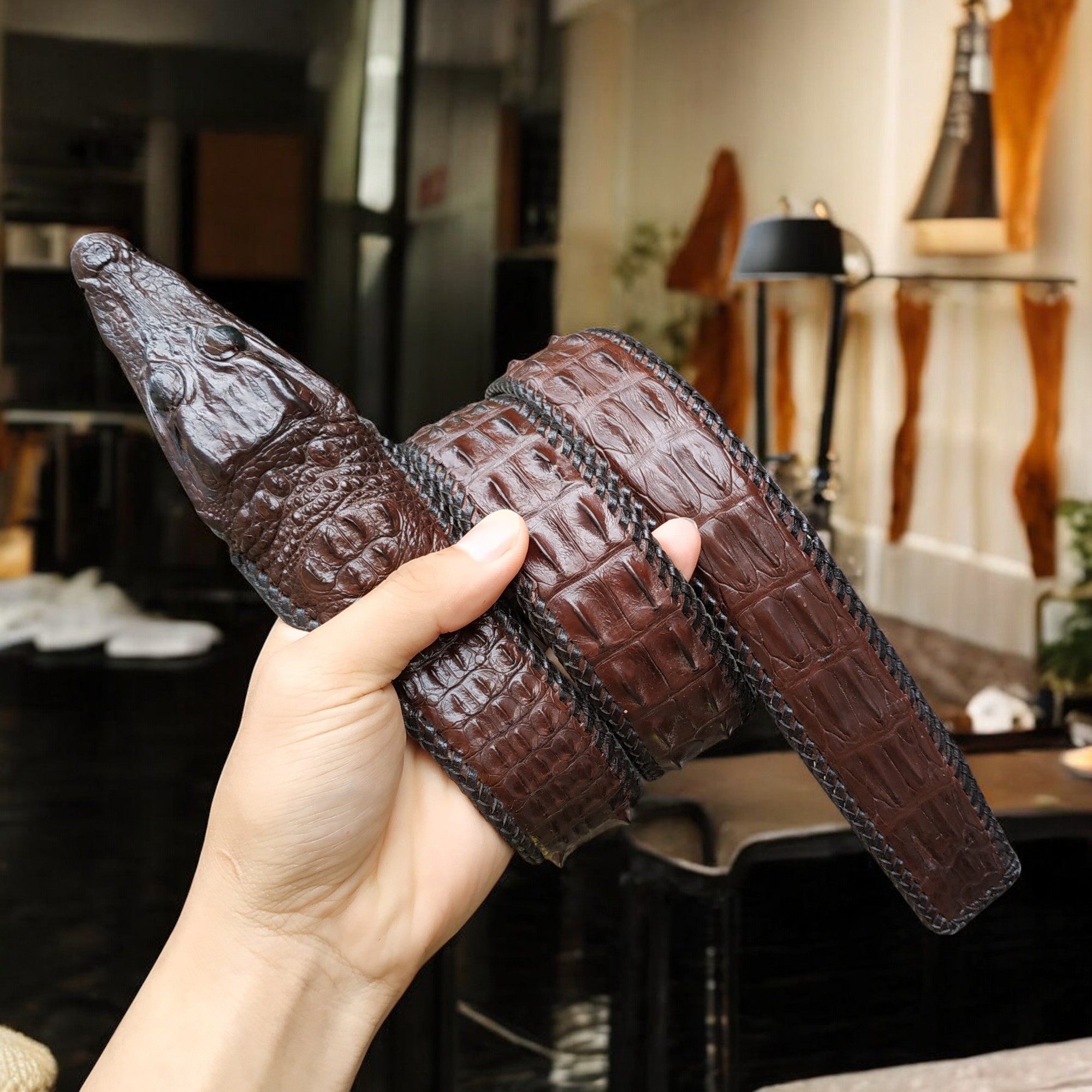 Thắt Lưng Đầu Cá Sấu Khẳng Định Phong Cách N51N