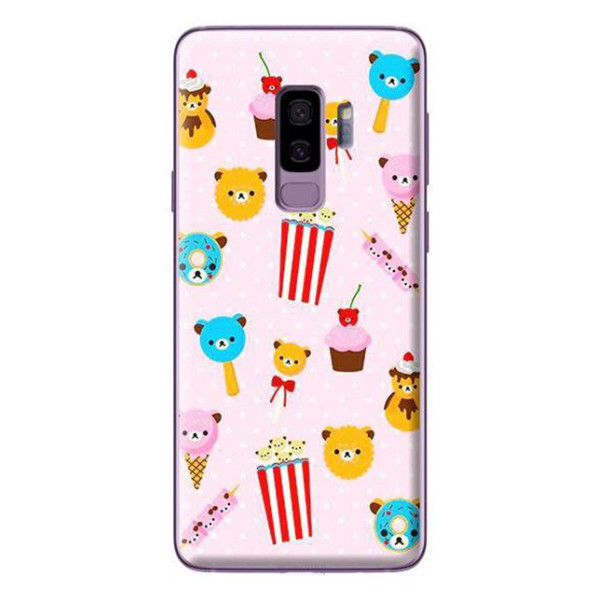 Ốp Lưng Dành Cho Samsung Galaxy S9 Plus Họa Tiết Gấu Line Hồng