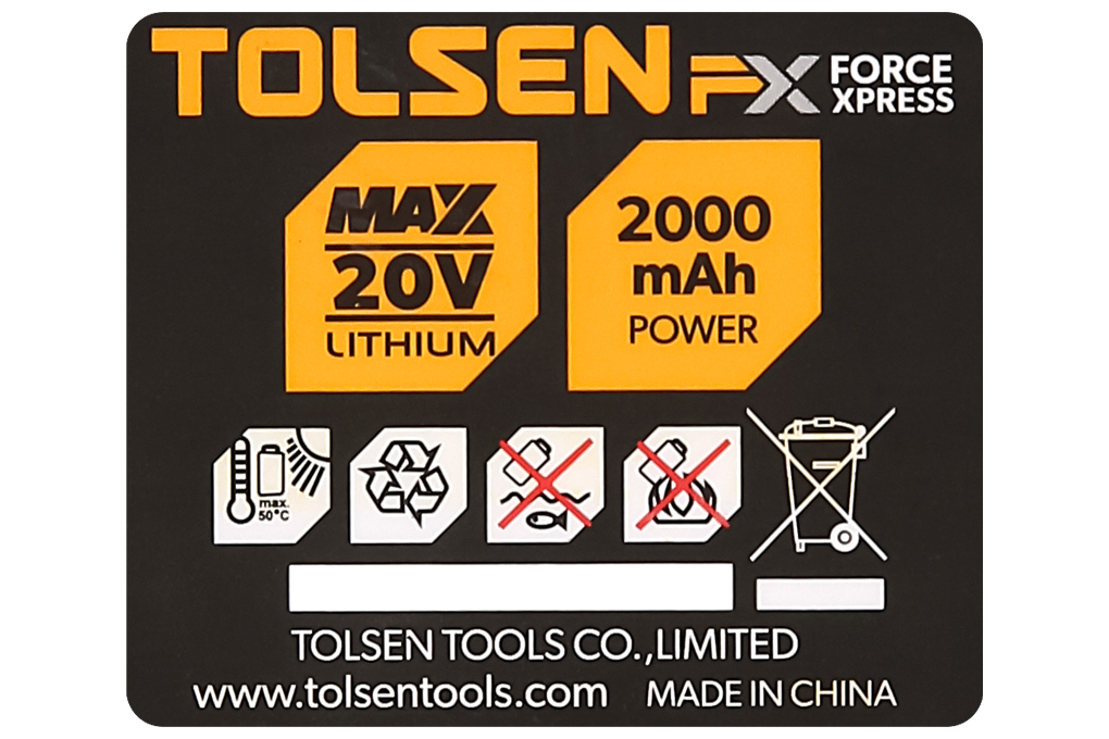MÁY KHOAN PIN 2 TỐC ĐỘ 10MM 20V TOLSEN- HÀNG CHÍNH HÃNG