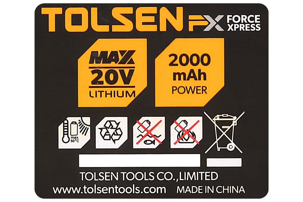 MÁY KHOAN PIN 2 TỐC ĐỘ 10MM 20V (2 PIN) TOLSEN- HÀNG CHÍNH HÃNG