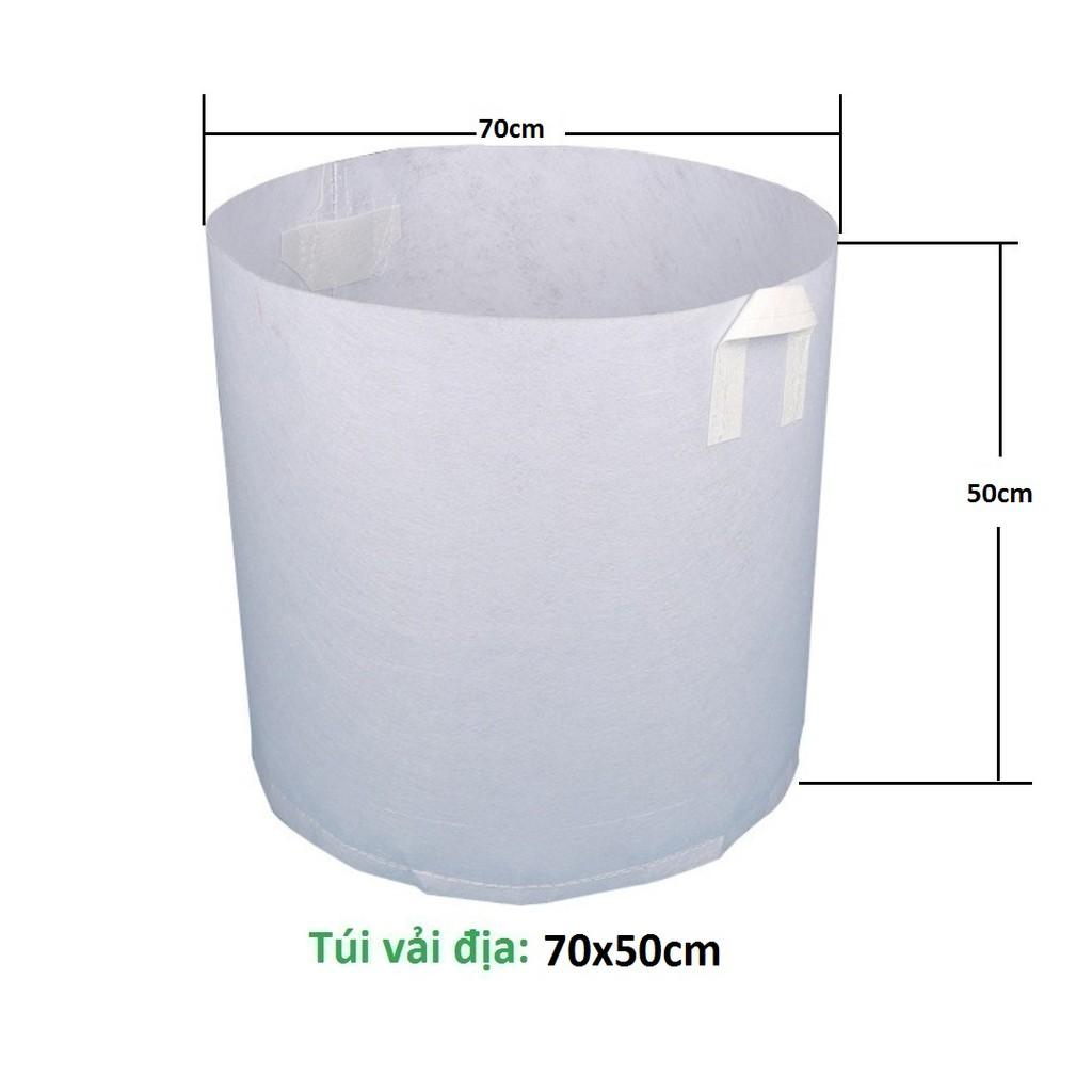 Túi vải địa mới nhất miệng rộng 70cm cao 50cm