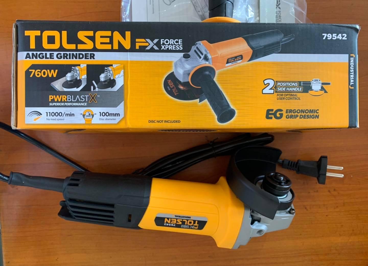 MÁY MÀI 100MM  760W TOLSEN 79542 - HÀNG CHÍNH HÃNG