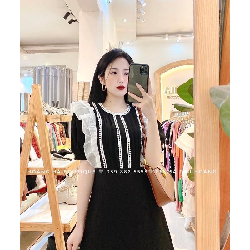 ĐẦM SUÔNG PHỐI REN VIỀN BÈO
