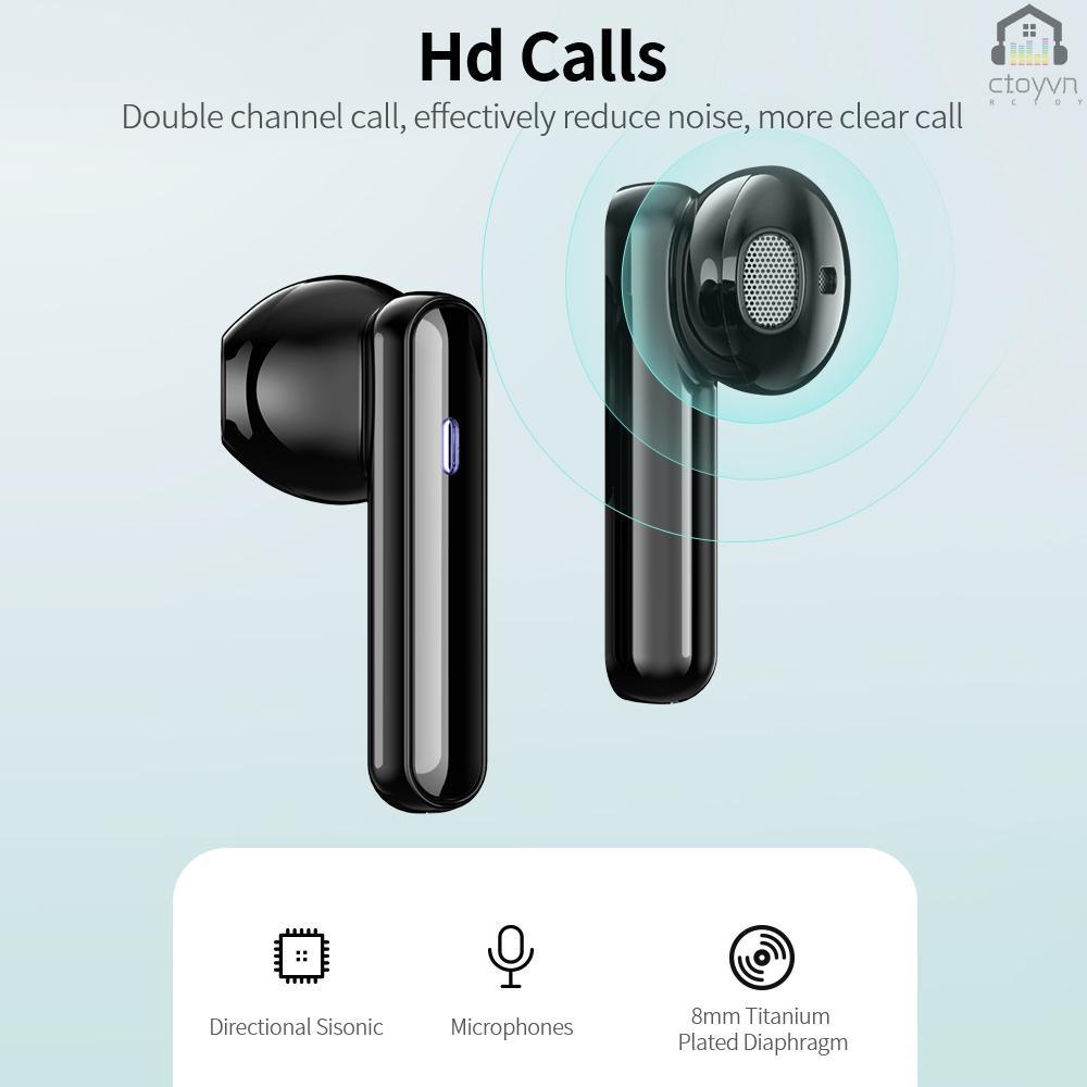 Tai nghe BT 5.0 loại C điều khiển bằng cuộc gọi