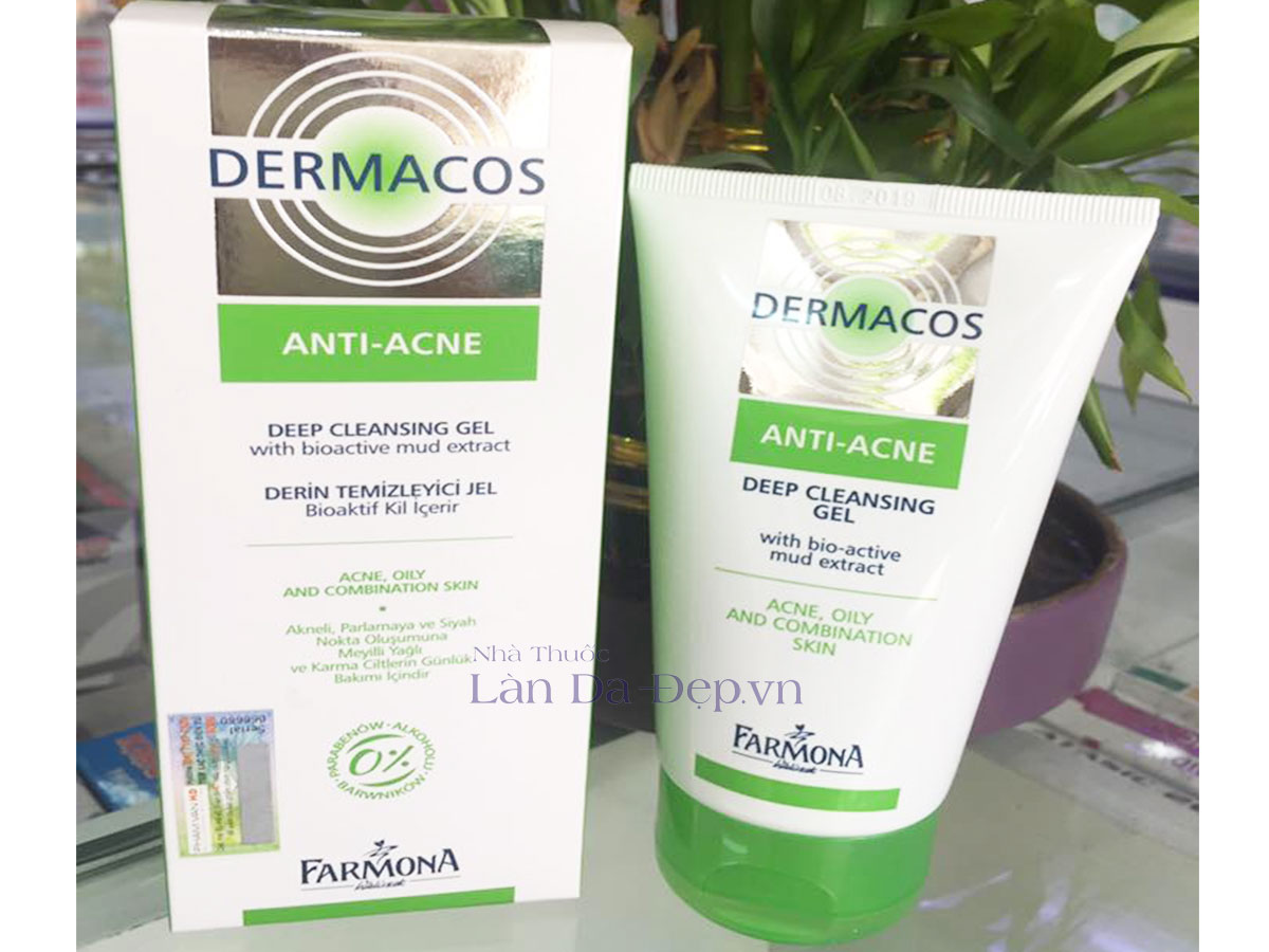 Sữa rửa mặt Farmona Dermacos Anti - Acne Cleanser cho da dầu mụn 150ml