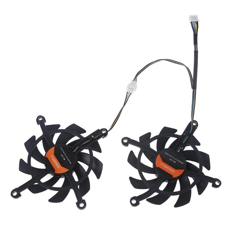 Set 2 Quạt Tản Nhiệt Đồ Họa VGA 4Pin 12V Dành Cho Ô Tô GTX 1660 SUPER GTX 2060
