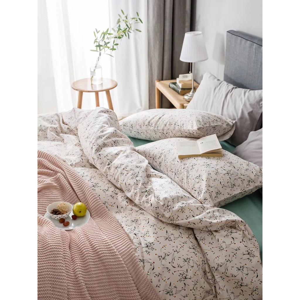 Bộ Chăn Ga Gối Thiết Kế Cotton Living. Mã : Hoa_017