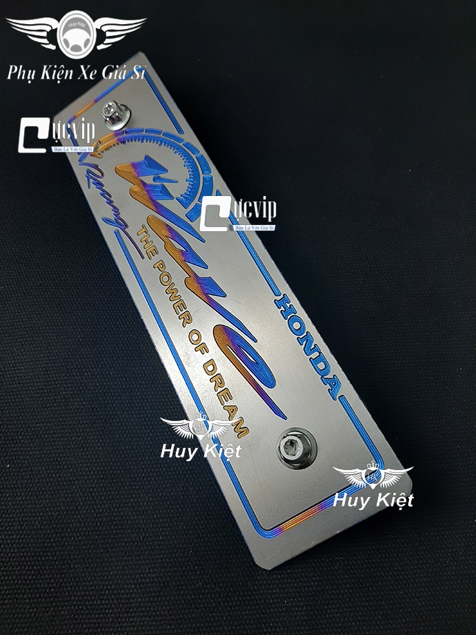 Bảng Tên Wave Titan  Kèm 2 Ốc Salaya MS3653 - Tặng 01 Móc Gắng Chìa Khóa Xe Ngẫu Nhiên