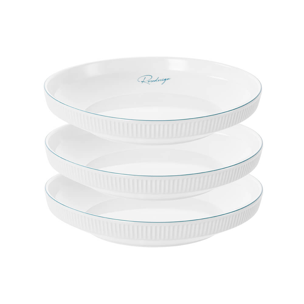 Bộ 3 Đĩa Tròn Sâu Lòng Elmich RoseDesign EL-0241, Hàng Chính Hãng, Chất Liệu Sứ Cao Cấp - JoyMall