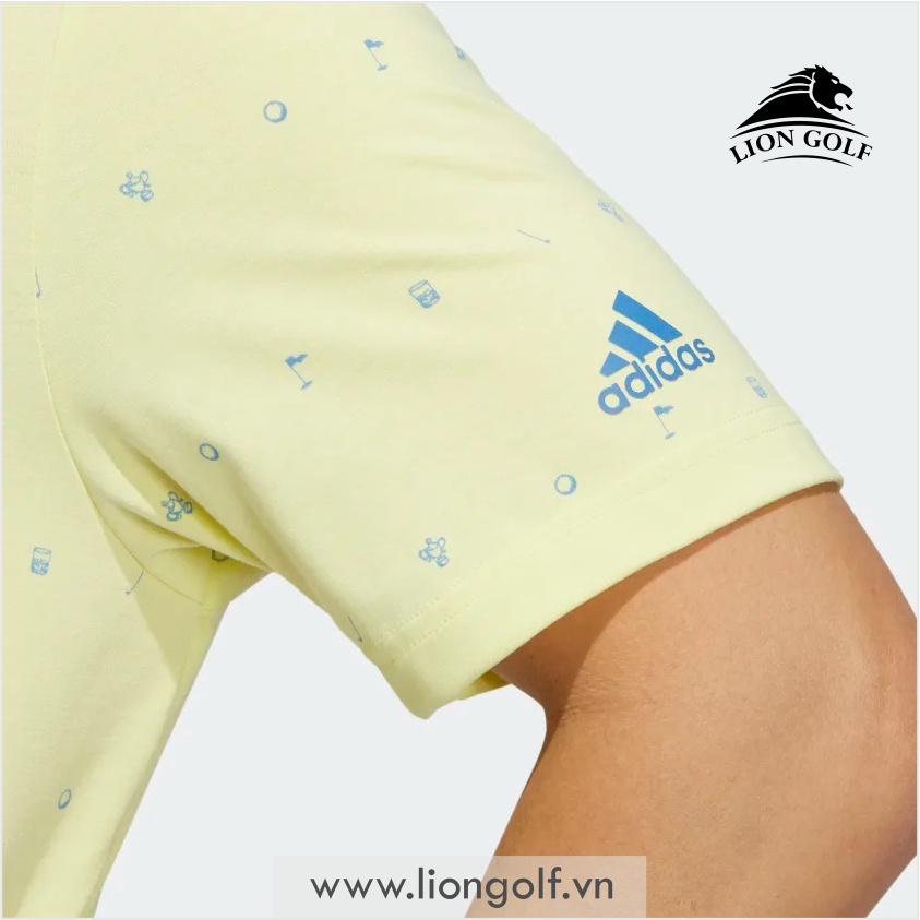 Áo Polo Phủ Họa Tiết Primegreen Adidas Màu vàng HB2795