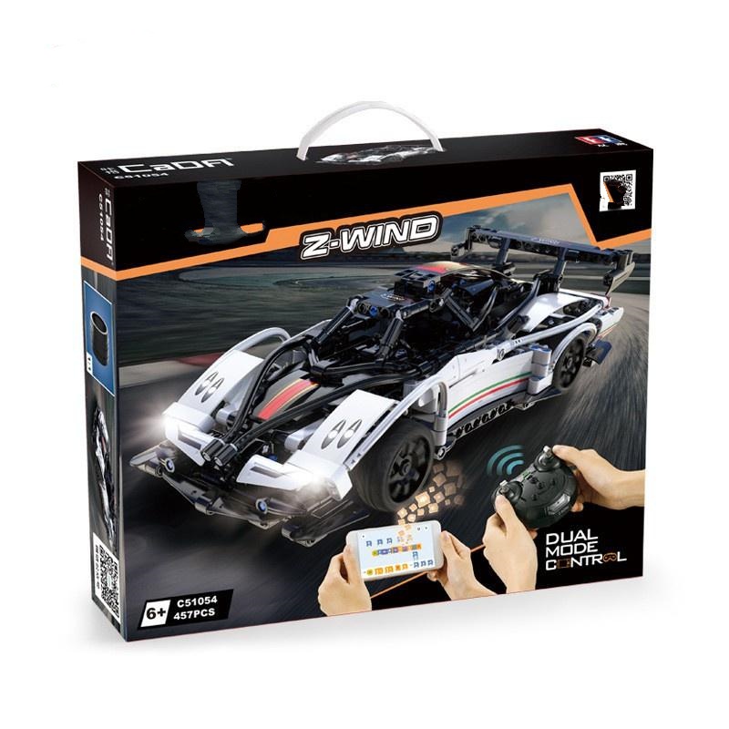 (chạy pin sạc) Đồ Chơi Lắp Ráp LEGO Siêu Xe Điều Khiển Từ Xa C51054 Điều Khiển RC (2 Chế Độ) Với 457 pcs