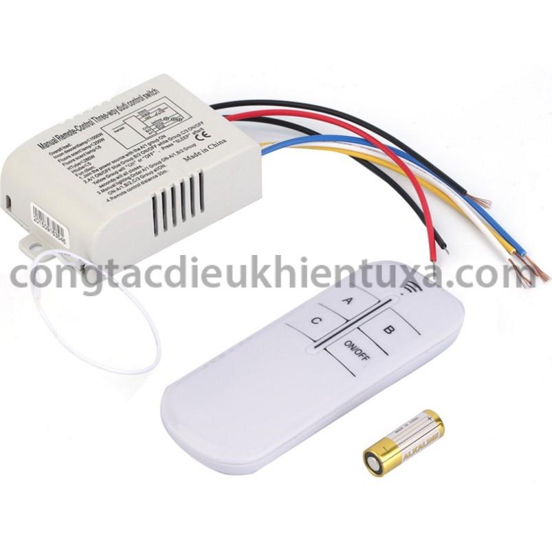 Công tắc điều khiển từ xa 2 kênh bằng sóng radio RF SIGATO SGT889