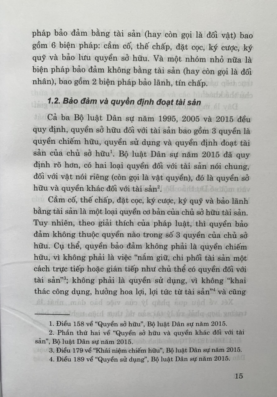 9 Biện Pháp Bảo Đảm Nghĩa Vụ Hợp Đồng (Quy Định, Thực Tế Và Thiết Kế Giao Dịch Theo Bộ Luật Dân Sự Hiện Hành) - (Tái bản lần thứ 3, có sửa chữa, bổ sung)