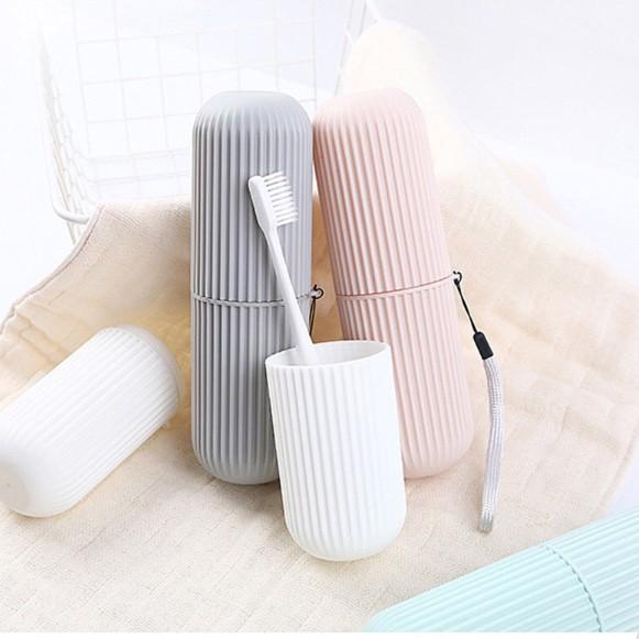 Hộp đựng bàn chải và tuýp kem đánh răng có vân mới