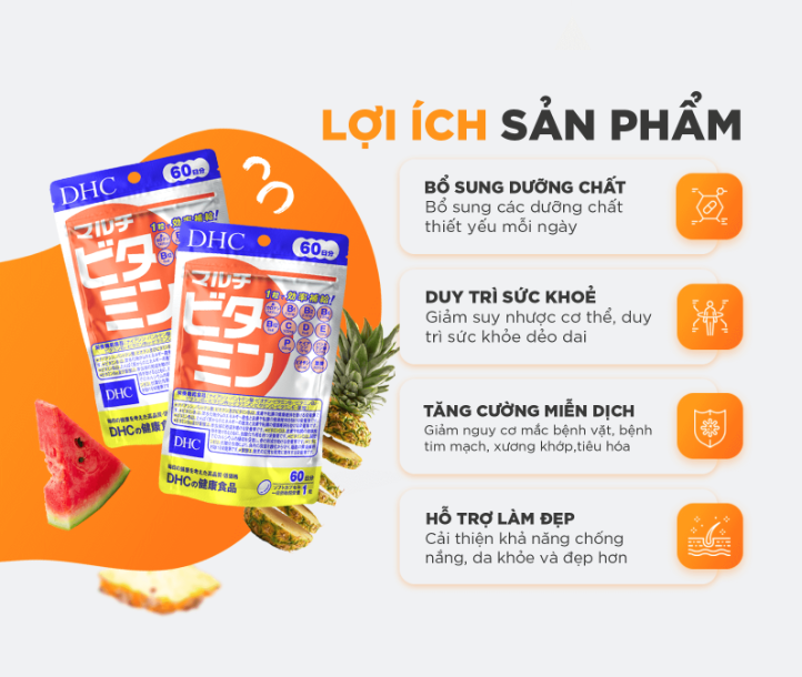 Viên Uống Vitamin Tổng Hợp DHC Multi Vitamin Nhật Bản 30 Ngày