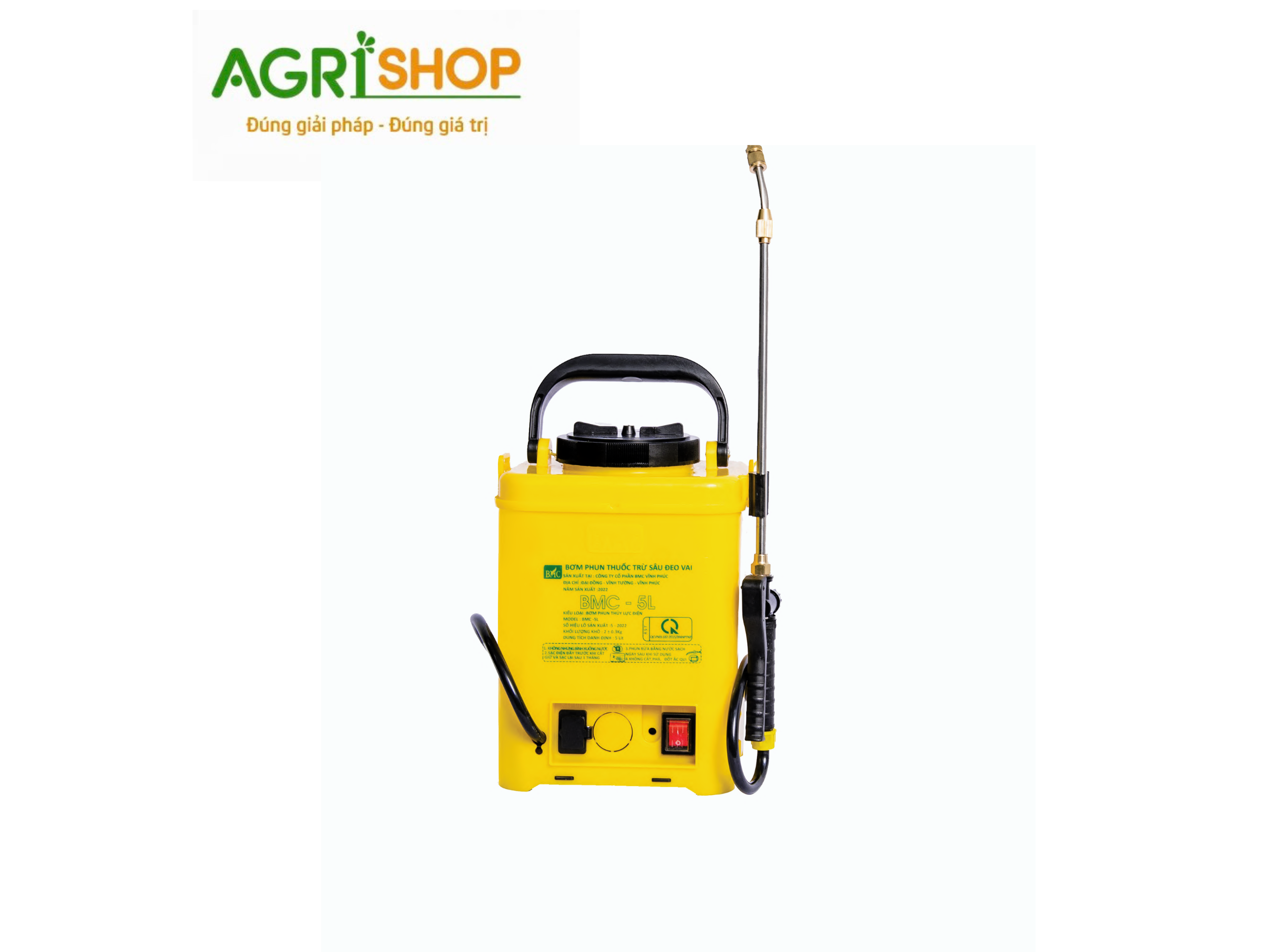 Bơm phun thuốc trừ sâu đeo vai BMC - 5L